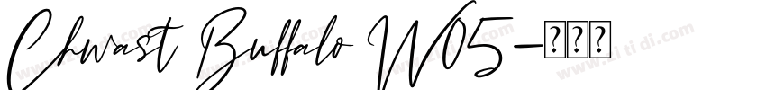Chwast Buffalo W05字体转换